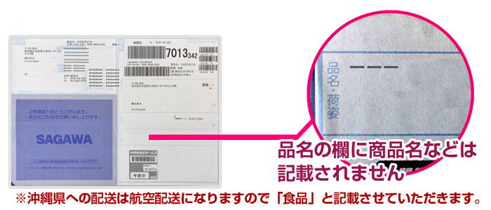 ヴォルスタービヨンドの伝票。品名の欄には商品名などは記載されません。